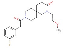 9-[(3-fluorophenyl)acetyl]-2-(2-methoxyethyl)-2,9-diazaspiro[5.5]undecan-3-one