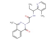 2-(4-methyl-1-oxophthalazin-2(1H)-yl)-N-[1-(3-methylpyridin-2-yl)propyl]acetamide