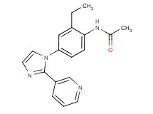 N-[2-ethyl-4-(2-pyridin-3-yl-1H-imidazol-1-yl)phenyl]acetamide