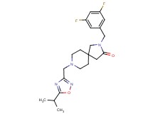 2-(3,5-difluorobenzyl)-8-[(5-isopropyl-1,2,4-oxadiazol-3-yl)methyl]-2,8-diazaspiro[4.5]decan-3-one