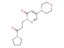 5-morpholin-4-yl-2-(3-oxo-3-pyrrolidin-1-ylpropyl)pyridazin-3(2H)-one