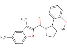 1-[(3,5-dimethyl-1-benzofuran-2-yl)carbonyl]-2-(2-methoxyphenyl)pyrrolidine