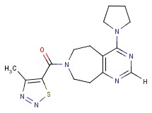 7-[(4-methyl-1,2,3-thiadiazol-5-yl)carbonyl]-4-pyrrolidin-1-yl-6,7,8,9-tetrahydro-5H-pyrimido[4,5-d]azepine