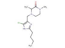 4-[(2-butyl-5-chloro-1H-imidazol-4-yl)methyl]-1,3-dimethylpiperazin-2-one
