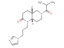 (4aR*,8aS*)-1-[3-(1H-imidazol-1-yl)propyl]-6-isobutyryloctahydro-1,6-naphthyridin-2(1H)-one