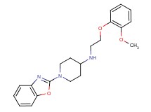 1-(1,3-benzoxazol-2-yl)-N-[2-(2-methoxyphenoxy)ethyl]piperidin-4-amine