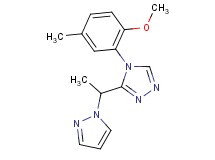 4-(2-methoxy-5-methylphenyl)-3-[1-(1H-pyrazol-1-yl)ethyl]-4H-1,2,4-triazole