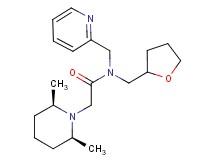 2-[(2R*,6S*)-2,6-dimethylpiperidin-1-yl]-N-(pyridin-2-ylmethyl)-N-(tetrahydrofuran-2-ylmethyl)acetamide