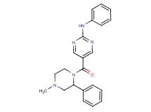 5-[(4-methyl-2-phenyl-1-piperazinyl)carbonyl]-N-phenyl-2-pyrimidinamine