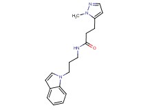 N-[3-(1H-indol-1-yl)propyl]-3-(1-methyl-1H-pyrazol-5-yl)propanamide