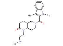 (4aS*,8aR*)-6-[(1,3-dimethyl-1H-indol-2-yl)carbonyl]-1-[2-(methylamino)ethyl]octahydro-1,6-naphthyridin-2(1H)-one