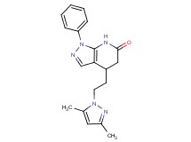 4-[2-(3,5-dimethyl-1H-pyrazol-1-yl)ethyl]-1-phenyl-1,4,5,7-tetrahydro-6H-pyrazolo[3,4-b]pyridin-6-one