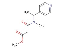 methyl 3-[methyl(1-pyridin-4-ylethyl)amino]-3-oxopropanoate
