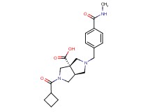 (3aS*,6aS*)-2-(cyclobutylcarbonyl)-5-{4-[(methylamino)carbonyl]benzyl}hexahydropyrrolo[3,4-c]pyrrole-3a(1H)-carboxylic acid