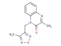 3-methyl-1-[(4-methyl-1,2,5-oxadiazol-3-yl)methyl]quinoxalin-2(1H)-one