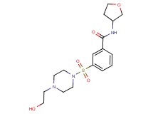 3-{[4-(2-hydroxyethyl)piperazin-1-yl]sulfonyl}-N-(tetrahydrofuran-3-yl)benzamide
