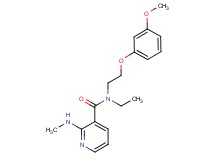 N-ethyl-N-[2-(3-methoxyphenoxy)ethyl]-2-(methylamino)nicotinamide