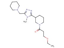 1-(3-ethoxypropanoyl)-3-[4-methyl-5-(piperidin-1-ylmethyl)-4H-1,2,4-triazol-3-yl]piperidine