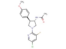 N-[(3S*,4R*)-1-(5-chloro-3-fluoro-2-pyridinyl)-4-(4-methoxyphenyl)-3-pyrrolidinyl]acetamide