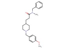 N-benzyl-3-[1-(4-methoxybenzyl)-4-piperidinyl]-N-methylpropanamide