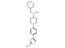 N-(1,4-dioxan-2-ylmethyl)-N-methyl-1-[4-(2-methyl-1,3-thiazol-4-yl)phenyl]-4-piperidinamine