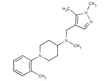N-[(1,5-dimethyl-1H-pyrazol-4-yl)methyl]-N-methyl-1-(2-methylphenyl)piperidin-4-amine