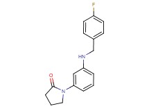 1-{3-[(4-fluorobenzyl)amino]phenyl}-2-pyrrolidinone