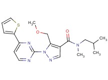 N-isobutyl-5-(methoxymethyl)-N-methyl-1-[4-(2-thienyl)-2-pyrimidinyl]-1H-pyrazole-4-carboxamide