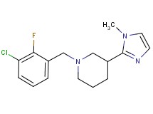 1-(3-chloro-2-fluorobenzyl)-3-(1-methyl-1H-imidazol-2-yl)piperidine