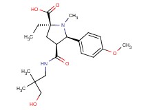 (2S*,4S*,5R*)-2-ethyl-4-{[(3-hydroxy-2,2-dimethylpropyl)amino]carbonyl}-5-(4-methoxyphenyl)-1-methylpyrrolidine-2-carboxylic acid