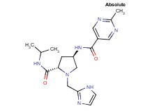 N-{(3R,5S)-1-(1H-imidazol-2-ylmethyl)-5-[(isopropylamino)carbonyl]pyrrolidin-3-yl}-2-methylpyrimidine-5-carboxamide