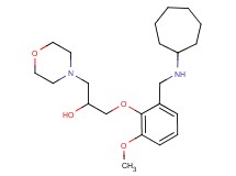 1-{2-[(cycloheptylamino)methyl]-6-methoxyphenoxy}-3-(4-morpholinyl)-2-propanol