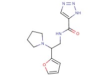 N-[2-(2-furyl)-2-pyrrolidin-1-ylethyl]-1H-1,2,3-triazole-5-carboxamide