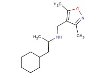 (2-cyclohexyl-1-methylethyl)[(3,5-dimethylisoxazol-4-yl)methyl]amine