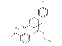 ethyl 1-(2-acetylbenzoyl)-3-(4-fluorobenzyl)-3-piperidinecarboxylate