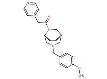 (1S*,5R*)-3-(4-methoxybenzyl)-6-(pyridin-4-ylacetyl)-3,6-diazabicyclo[3.2.2]nonane