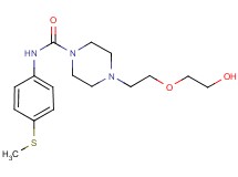 4-[2-(2-hydroxyethoxy)ethyl]-N-[4-(methylthio)phenyl]piperazine-1-carboxamide