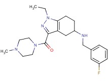 1-ethyl-N-(3-fluorobenzyl)-3-[(4-methyl-1-piperazinyl)carbonyl]-4,5,6,7-tetrahydro-1H-indazol-5-amine