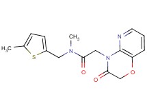 N-methyl-N-[(5-methyl-2-thienyl)methyl]-2-(3-oxo-2,3-dihydro-4H-pyrido[3,2-b][1,4]oxazin-4-yl)acetamide