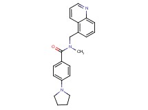 N-methyl-4-(1-pyrrolidinyl)-N-(5-quinolinylmethyl)benzamide
