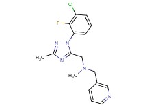 1-[1-(3-chloro-2-fluorophenyl)-3-methyl-1H-1,2,4-triazol-5-yl]-N-methyl-N-(pyridin-3-ylmethyl)methanamine