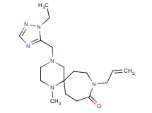 9-allyl-4-[(1-ethyl-1H-1,2,4-triazol-5-yl)methyl]-1-methyl-1,4,9-triazaspiro[5.6]dodecan-10-one