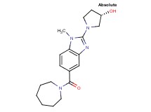 (3S)-1-[5-(1-azepanylcarbonyl)-1-methyl-1H-benzimidazol-2-yl]-3-pyrrolidinol