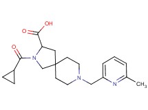 2-(cyclopropylcarbonyl)-8-[(6-methyl-2-pyridinyl)methyl]-2,8-diazaspiro[4.5]decane-3-carboxylic acid