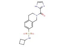 N-cyclobutyl-2-(1H-imidazol-2-ylcarbonyl)-1,2,3,4-tetrahydroisoquinoline-7-sulfonamide
