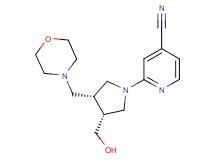 2-[(3R*,4R*)-3-(hydroxymethyl)-4-(morpholin-4-ylmethyl)pyrrolidin-1-yl]isonicotinonitrile