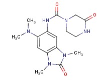 N-[6-(dimethylamino)-1,3-dimethyl-2-oxo-2,3-dihydro-1H-benzimidazol-5-yl]-3-oxopiperazine-1-carboxamide