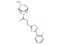 (1R*,5R*)-3-{3-[3-(2-fluorophenyl)-1,2,4-oxadiazol-5-yl]propanoyl}-6-methyl-3,6-diazabicyclo[3.2.2]nonane