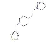 4-[2-(1H-pyrazol-1-yl)ethyl]-1-(3-thienylmethyl)piperidine