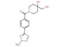 4-(hydroxymethyl)-1-[4-(2-methyl-2H-tetrazol-5-yl)benzoyl]piperidin-4-ol